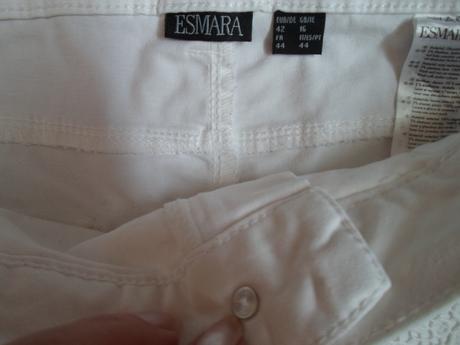 Bílé kraťasy kraťásky šortky s krajkou, esmara,40