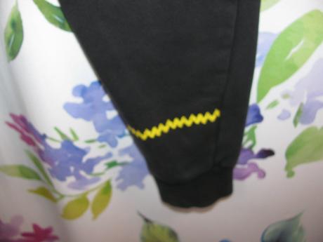 Černé bavlněné tepláky puma peanuts, puma,140