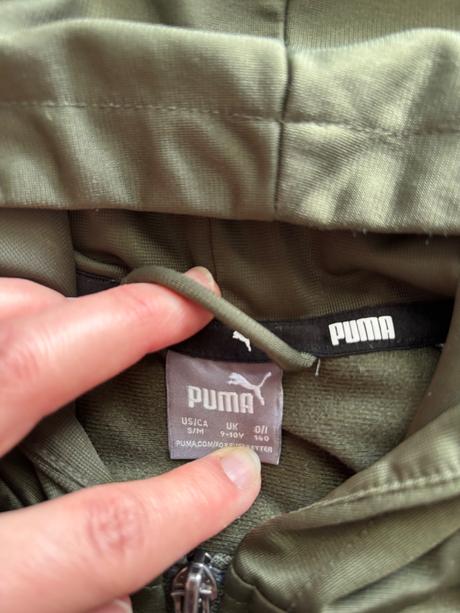 K5/ mikina zelena sportovní zn. puma - v.9/10 let, puma,140