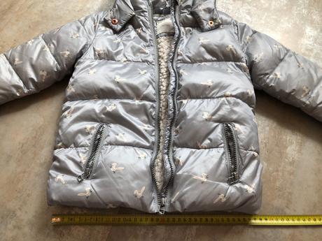 Unisex zimní bunda next zajíčci šedá 4-5let 110cm, next,110