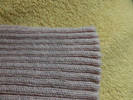 Starorůžová zimní čepice třpytivá beanie, 