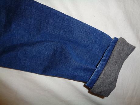 Luxusní elastické rifle podšité bavlnou, c&a,146