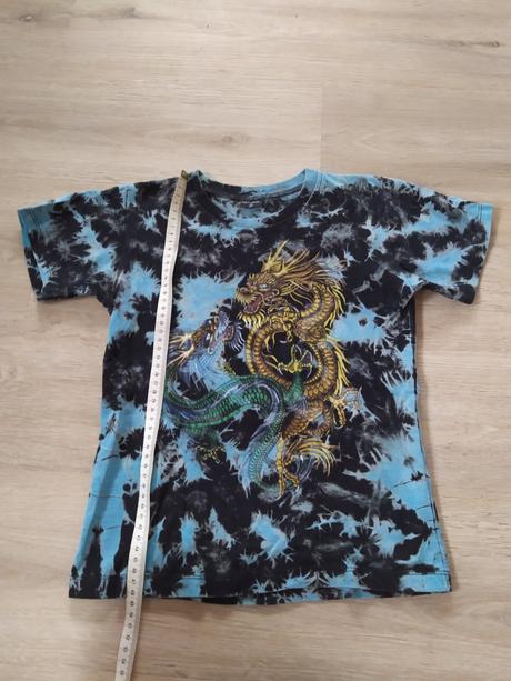 Batikované tričko s drakem, 128