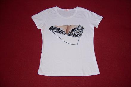 Bavlněné tričko s obrázkem pro odvážné dámy, s