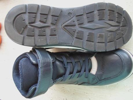 Modré boty polobotky kožené, lasocki,37