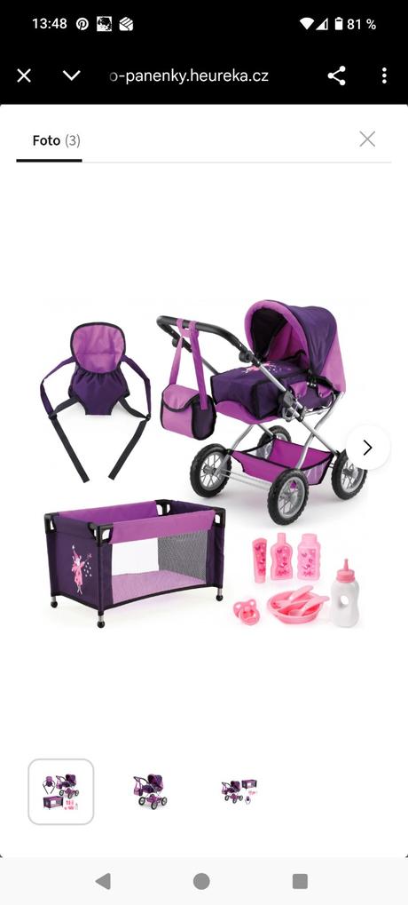 Kočárek pro panenky, hračka, 