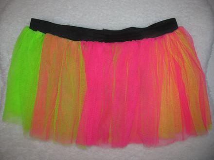 Kostým - tylová, barevná sukně, 