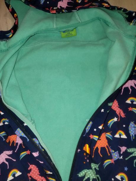 Jarni, podzimní bunda softshelová s jednorožci s p, mountain warehouse,140