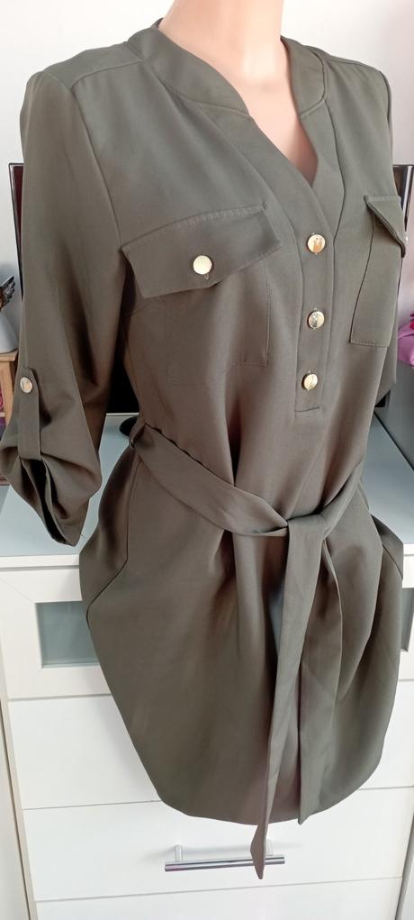 Šaty khaki zn."bodyflirt" vel."34" i větší, 34