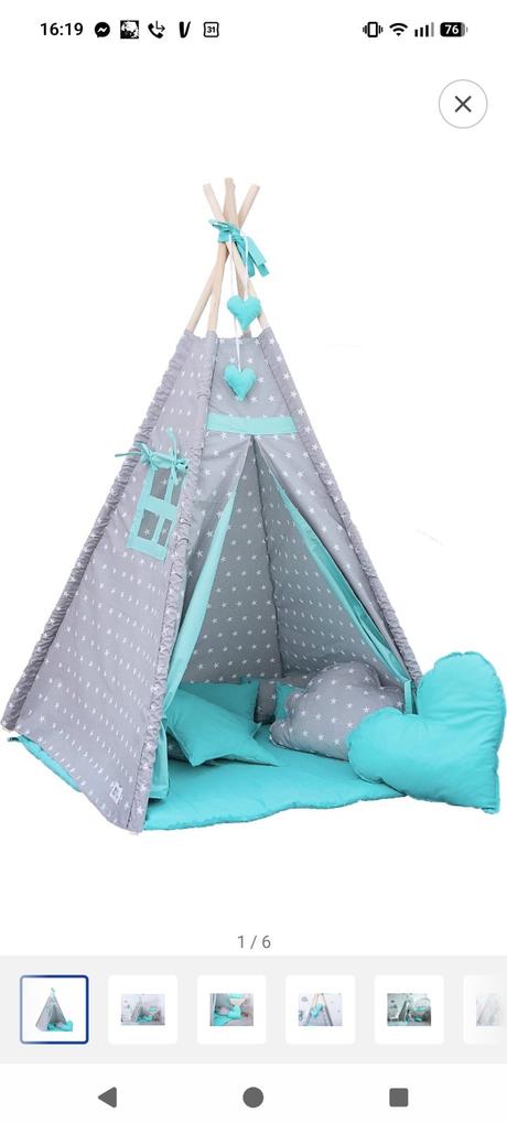 Teepee bez tyčí, 