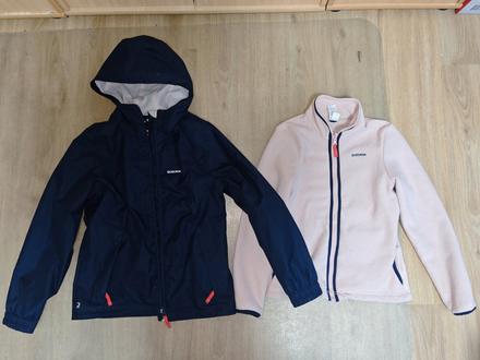 Detska 3v1 turisticka nepromokava bunda decathlon,, decathlon,146