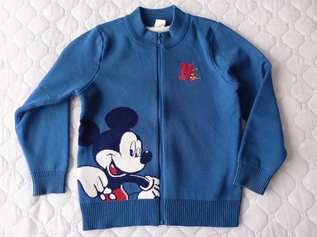 Svetřík na zip mickey, 116/122, 122