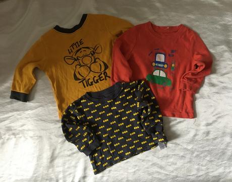 Vel. 68 tři bavlněná trika, 68