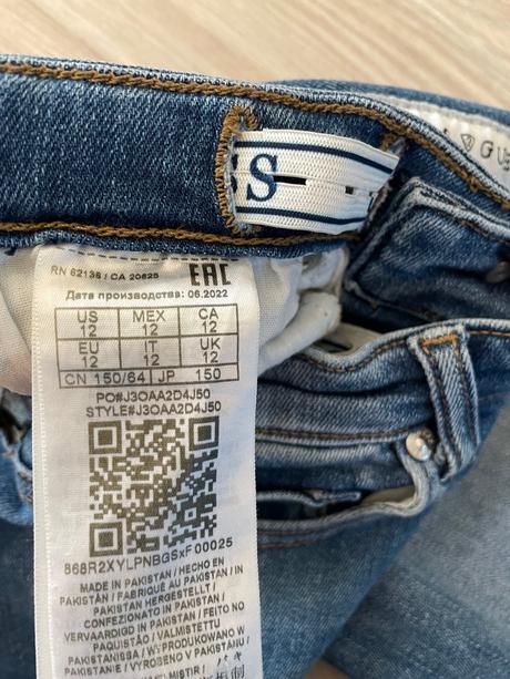 Dívčí džíny/rifle guess vel. 152, guess,152