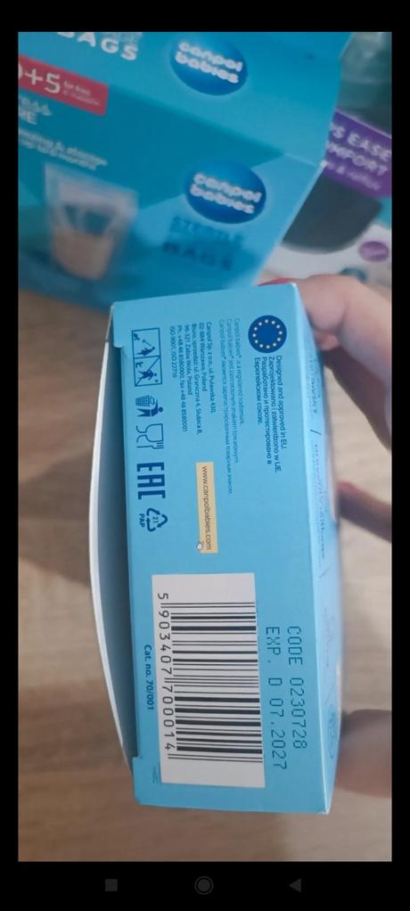 Set lahvičky, dudlík a sáčky na mm, 