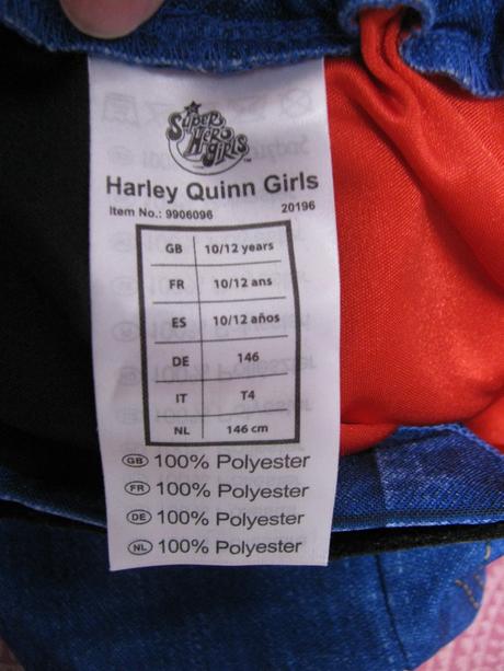 Kostým harley quinn dc superhero, 