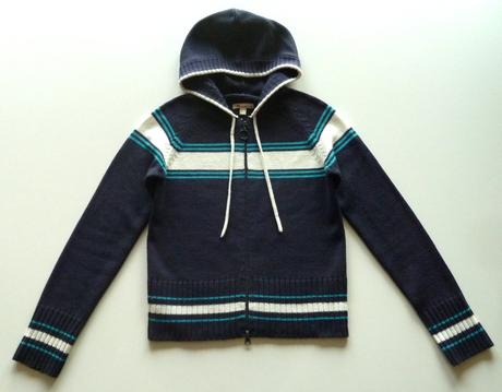 Dámský propínací svetr s kapucí vel. 38 / m, m