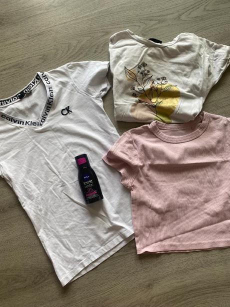 Krásný set věcí,šaty,legíny,overal velikost 36/s, s