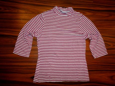 Fialovobílé pruhované tričko, girl2girl,140