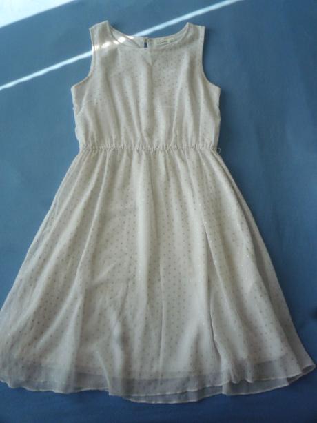 Bílé třpytivé šaty vel. 152, kappahl,152