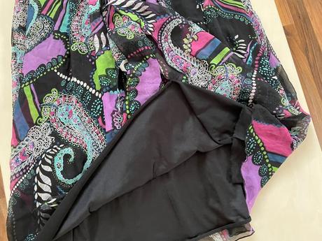Hedvábné minišaty/top s kameny, vel xl i méně, lip, lipsy london,xl