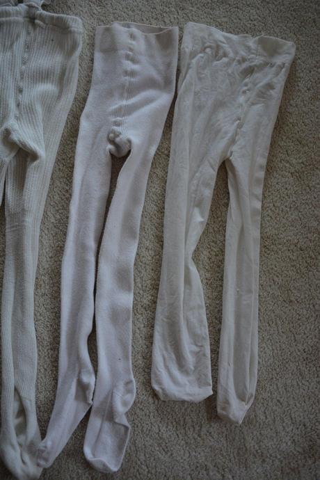 Bílé punčochy, bavlněné punčocháče, 86