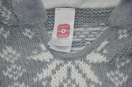 134 140 pletená teplá vesta, tunika, dlouhý svetr, c&a,140