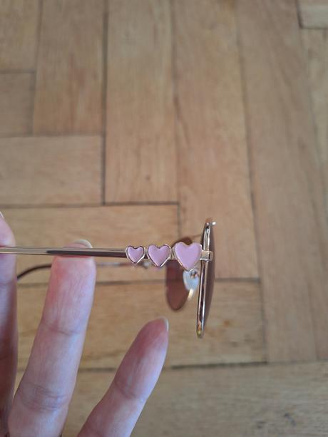 Brýle sluneční brýle se srdíčky dívčí, 