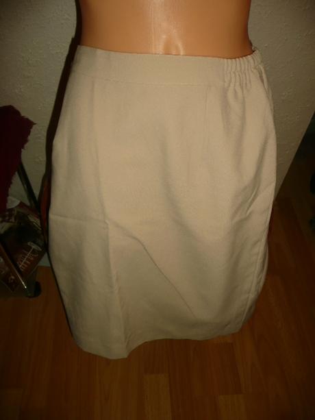 Kostým elegantní béžový sukně sako vel 40, 40