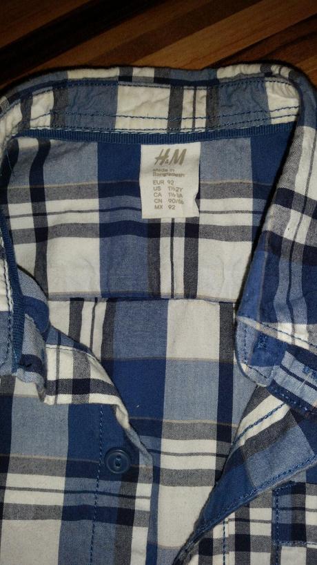 Košile s krátkým rukávem , h&m,92