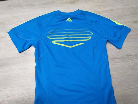 Modré tričko, adidas,134
