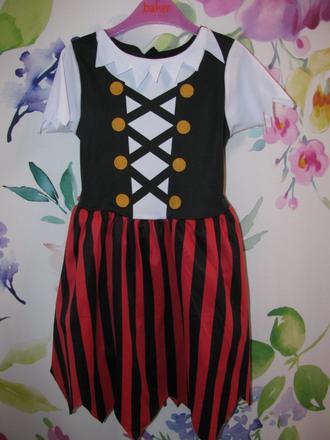 Kostým - šaty na malou pirátku, 