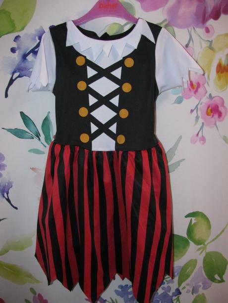 Kostým - šaty na malou pirátku,