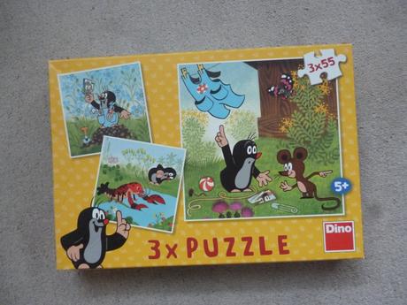 Puzzle krtek a kalhotky, 3 x 55 ks, 