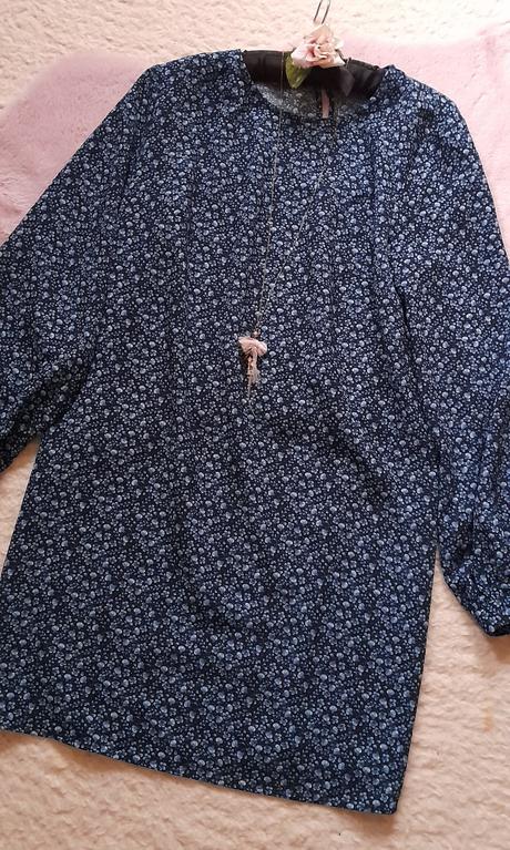 H&m elegantní květované šaty s dlouhým rukávem, h&m,40