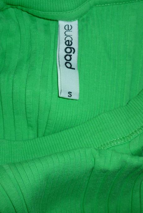 Zelené žebrované dámské tílko takko fashion, takko,s