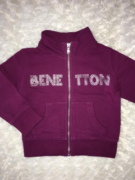 Fialová mikina benetton, benetton,74