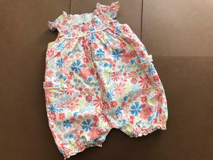 Overalek letní - v.9/12 měs., nutmeg,80