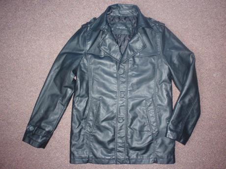 Kabát-sako-bunda kůže ombre, xl