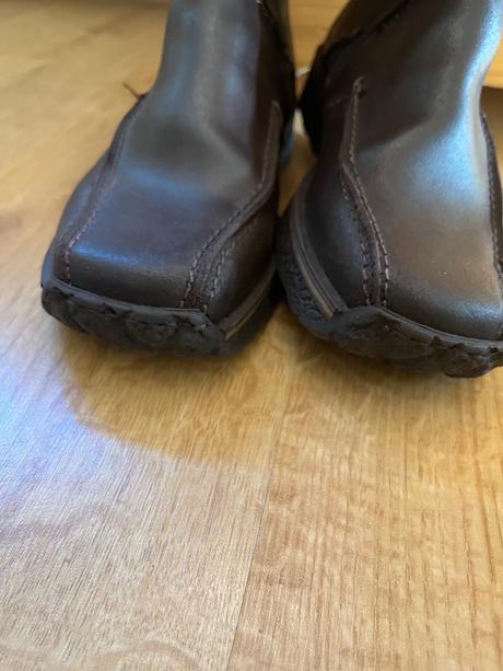 Kožené, zateplené kozačky roots, 37