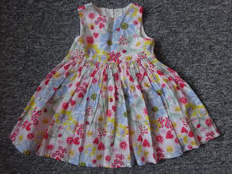 Letní šaty s kytičkami, vel. 92, h&m,92