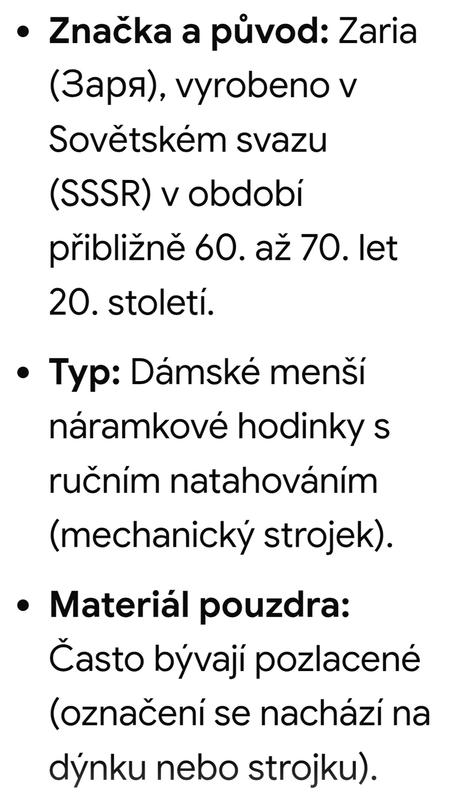Retro hodinky po babičce,