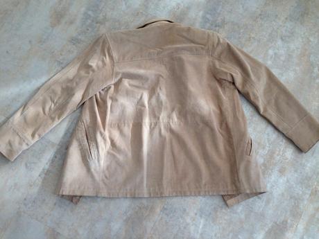 Pravá kůže lady sako kabát pískové barvy vel.36 s, s