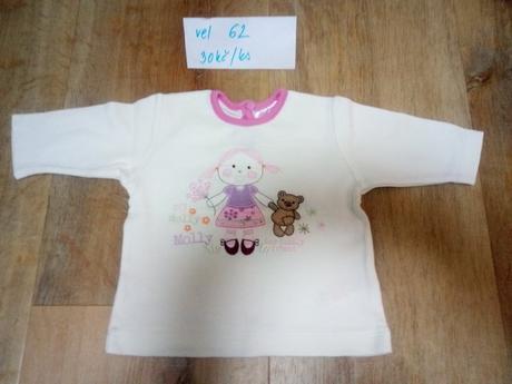 2 x tričko dlouhý rukáv, ham, cherokee, vel 62, h&m,62