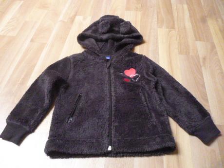 Hunatá mikina s ušima vel. 2-3, lupilu,98