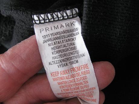 Dětské černé bavlněné tepláky-unisex, primark,158