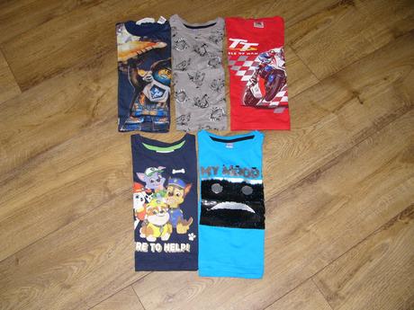 Trička kr.rukáv, vel.104, cena za všechna, 104