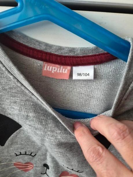 Mikinové šaty lupilu, vel. 98/104, lupilu,98