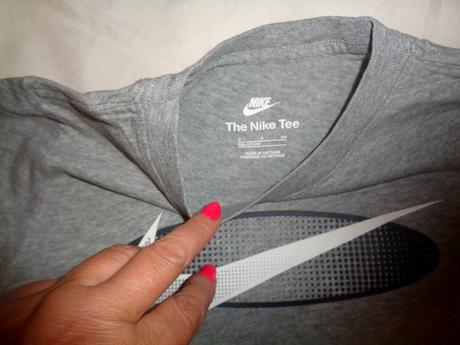 Bavlněné šedé melírované tričko nike 128/134, nike,128