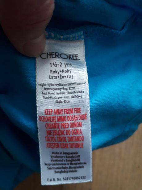 Tričko 92 dlouhý rukáv, cherokee,92